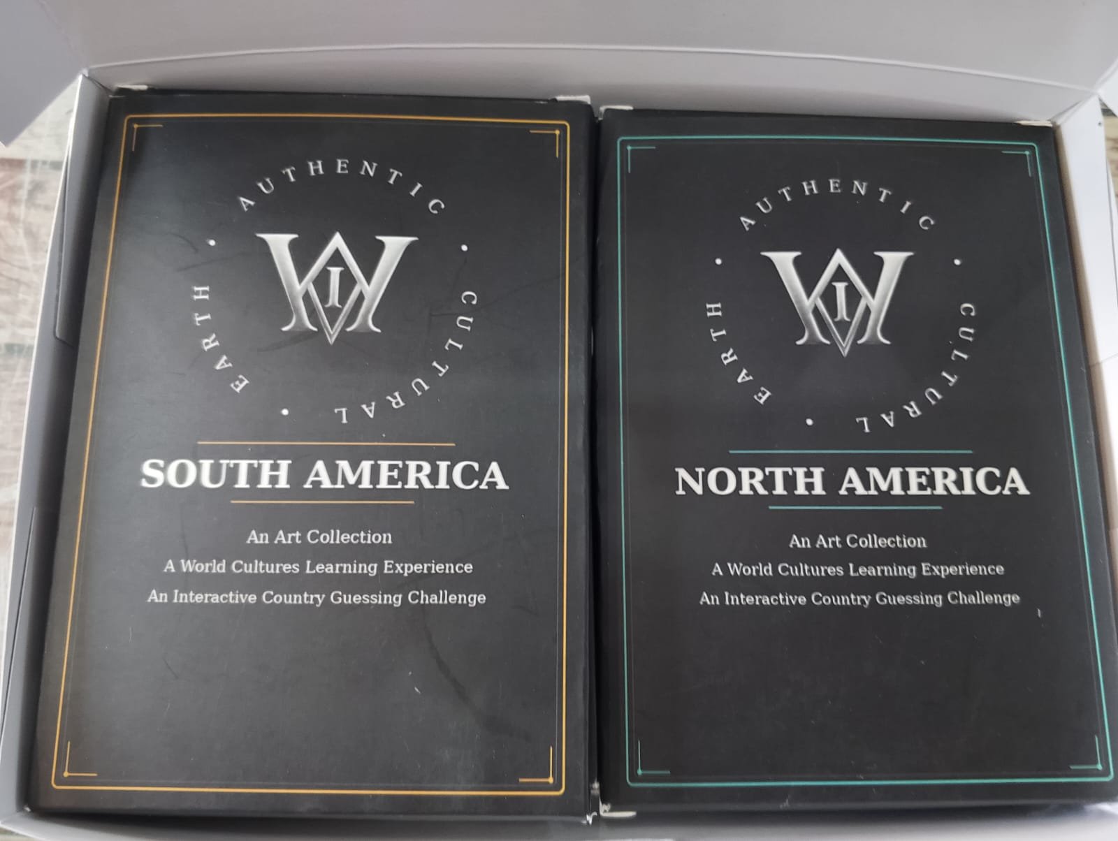 South America and North America continental packs inside the collection